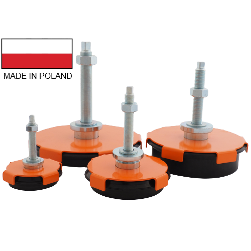 TT painted disc vibration isolator