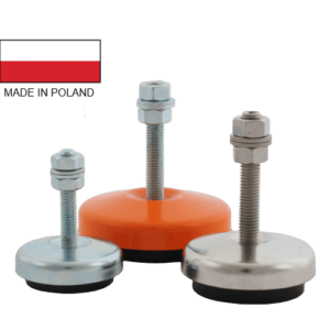 TU plate vibration isolators, painted, galvanized or inox